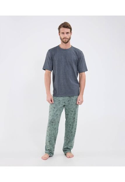 Pijama  Para Hombre M/C P/L Color Verde Marca Patprimo #44040231