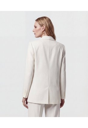 Blazer Cruzado De Doble Botonadura Para Mujer Blanco Patprimo
