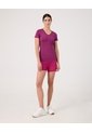 Camiseta Deportiva Jaspeada   Para Mujer Rojo Patprimo de Patprimo