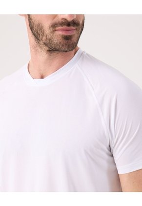 Camiseta Unicolor Deportiva   Para Hombre Blanco Patprimo