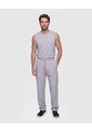 Camiseta Deportiva Unicolor   Para Hombre Gris Patprimo de Patprimo