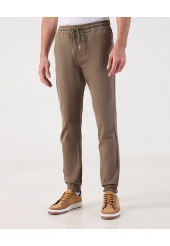 Pantalón Jogger  Con Cintura Ajustable  Para Hombre Café Patprimo Patprimo