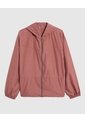 Chaqueta Rompevientos  Capucha Ajustable  Para Mujer Café Patprimo de Patprimo