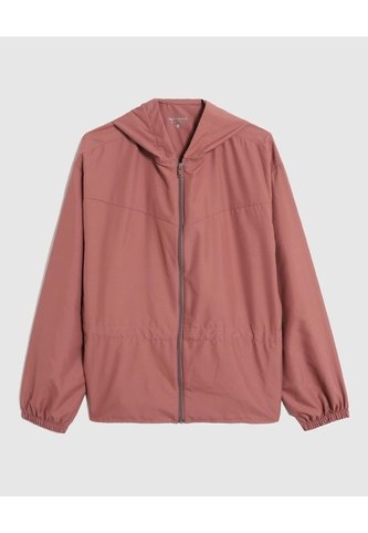 Chaqueta Rompevientos  Capucha Ajustable  Para Mujer Café Patprimo Patprimo