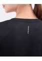 Camiseta Manga Corta Texturizada   Para Mujer Negro Patprimo de Patprimo