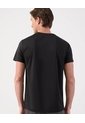 Camiseta Manga Corta Texturizada Con Cuello Redondo   Para Hombre Negro Patprimo de Patprimo