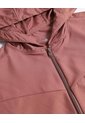 Chaqueta Rompevientos  Capucha Ajustable  Para Mujer Café Patprimo de Patprimo