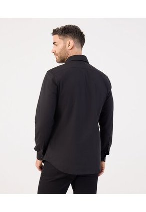 Camisa  Para Hombre Manga Larga Sin Bolsillo Cuello I Color Negro Marca Patprimo #44017342