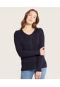 Saco Abierto Con Camisilla Interna  Para Mujer Azul Patprimo de Patprimo