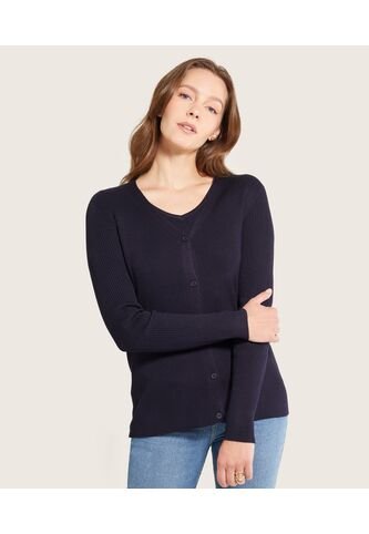 Saco Abierto Con Camisilla Interna  Para Mujer Azul Patprimo Patprimo