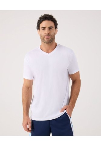 Camiseta Deportiva Unicolor   Para Hombre Blanco Patprimo Patprimo