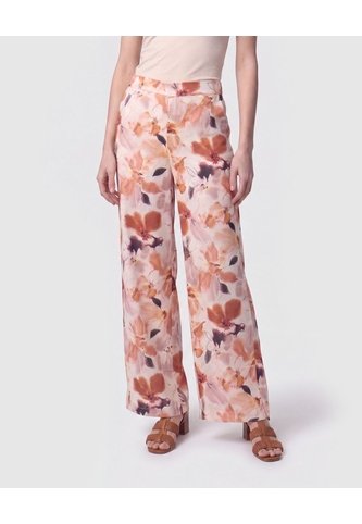 Pantalón Palazzo De Caída Fluida   Para Mujer Rosa Patprimo Patprimo
