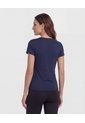 Camiseta Deportiva Cuello En V  Para Mujer Azul Patprimo de Patprimo