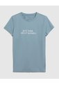 Camiseta Deportiva Con Estampado   Para Mujer Azul Patprimo de Patprimo