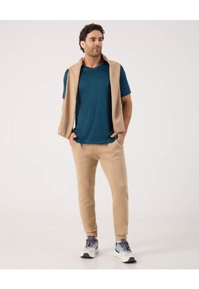 Camiseta Deportiva Unicolor Para Hombre Verde Patprimo