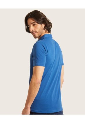 Polo Para Hombre Cuello Maquina Con Bolsillo Color Azul Oscuro Marca Patprimo #44111091