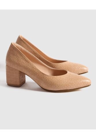 Tacones Texturizados  Para Mujer Café Patprimo Patprimo