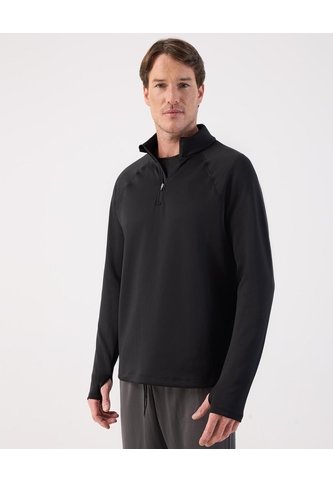 Buzo Unicolor Cuello Alto   Para Hombre Negro Patprimo Patprimo