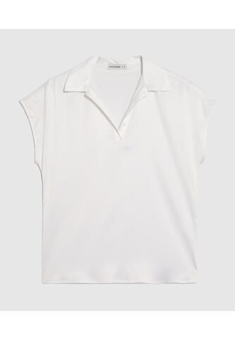 Blusa  Para Mujer Manga Corta Color Blanco Marca Patprimo #30129428 Patprimo