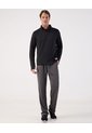 Buzo Unicolor Cuello Alto   Para Hombre Negro Patprimo de Patprimo