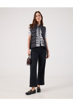 Chaleco Unicolor Acolchado   Para Mujer Negro Patprimo