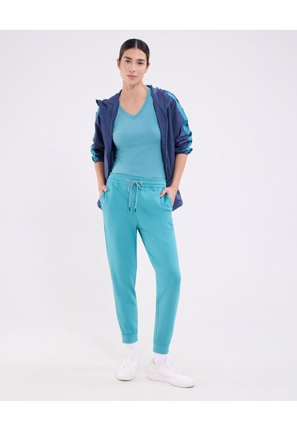 Pantalon Jogger Unicolor   Para Mujer Azul Patprimo