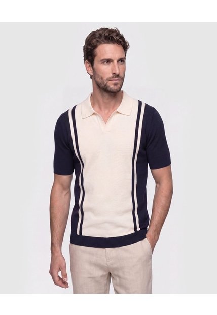 Polo De Tejido   Para Hombre Crema Patprimo