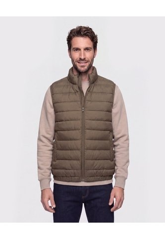 Chaleco Acolchado Cuello Alto   Para Hombre Verde Patprimo Patprimo