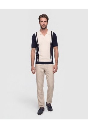 Polo De Tejido   Para Hombre Crema Patprimo