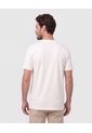Camiseta Cuello Redondo Manga Corta   Para Hombre Crema Patprimo de Patprimo