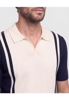 Polo De Tejido   Para Hombre Crema Patprimo