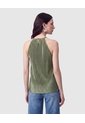 Blusa Plisada Cuello Halter   Para Mujer Verde Patprimo de Patprimo