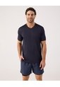 Camiseta Deportiva Unicolor   Para Hombre Azul Patprimo de Patprimo
