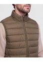 Chaleco Acolchado Cuello Alto   Para Hombre Verde Patprimo de Patprimo