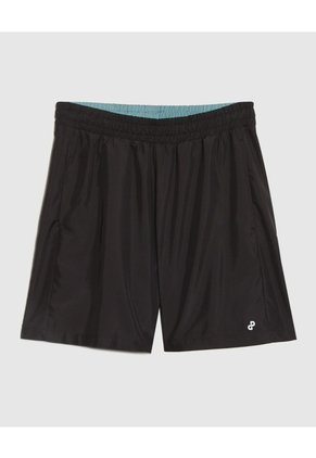 Bermuda Deportiva Con Bolsillos  Para Hombre Negro Patprimo