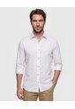Camisa Casual A Rayas   Para Hombre Blanco Patprimo de Patprimo