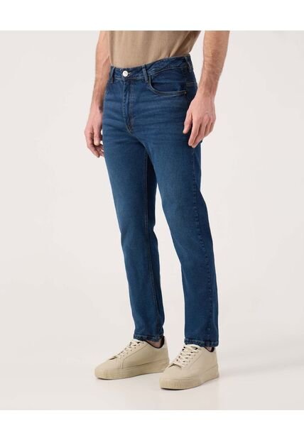 Jeans Regular Tono Azul Medio   Para Hombre Azul Patprimo