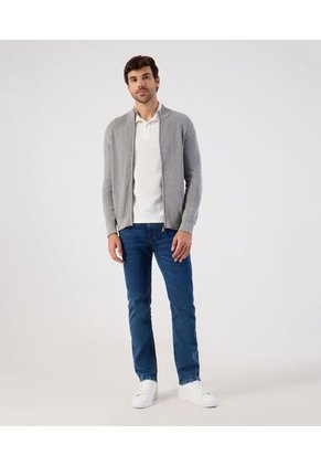 Polo En Tejido Acanalado Para Hombre Blanco Patprimo