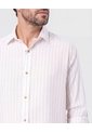 Camisa Casual A Rayas   Para Hombre Blanco Patprimo de Patprimo