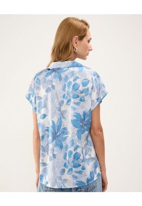 Blusa Para Mujer Manga Corta Color Azul Claro Marca Patprimo #30123387