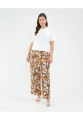 Camiseta Para Mujer Manga Corta Cuello Redondo Color Crema Marca Patprimo #14091413