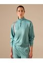 Buzo Unicolor Cuello Alto   Para Mujer Verde Patprimo de Patprimo