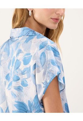 Blusa Para Mujer Manga Corta Color Azul Claro Marca Patprimo #30123387