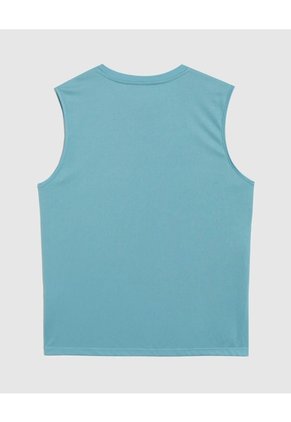 Camiseta Deportiva Unicolor Para Hombre Azul Patprimo