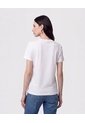 Camiseta Cuello Redondo Con Rib   Para Mujer Blanco Patprimo de Patprimo