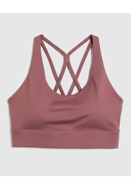 Top Deportivo De Alto Soporte   Para Mujer Café Patprimo