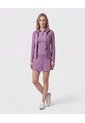 Falda  Deportiva Corta Tiro Alto  Para Mujer Morado Patprimo de Patprimo