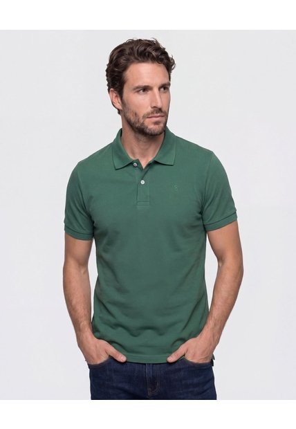 Polo Con Bordado   Para Hombre Verde Patprimo