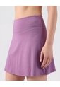 Falda  Deportiva Corta Tiro Alto  Para Mujer Morado Patprimo de Patprimo