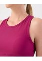 Top Crop Ribbed  Escote Alto Y Espalda Atlética  Para Mujer Rosado Patprimo de Patprimo